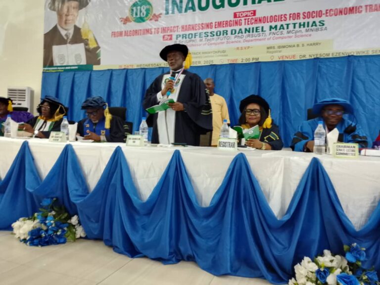 Rivers State University To Roll Out Landmark AI Policy in Academics, Says VC …Non Digital Savvy Staff May Be Left Behind