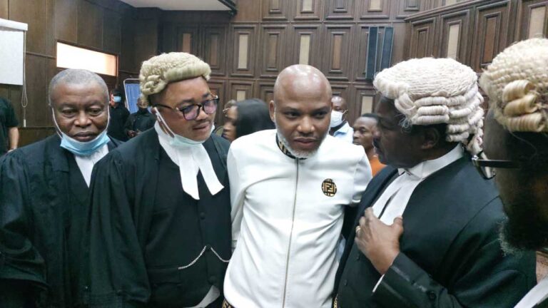 Nnamdi Kanu Sacks Legal Team, Challenges Court Jurisdiction