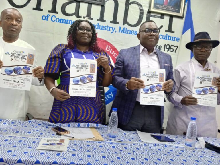 RSG Woos Investors As PHCCIMA Unveils Port Harcourt Int’l Trade Fair Logo