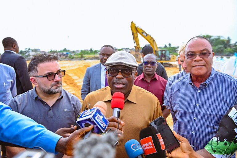 Fubara Pledges October Completion Of Port Harcourt Ring Road, Credits Wike’s Vision