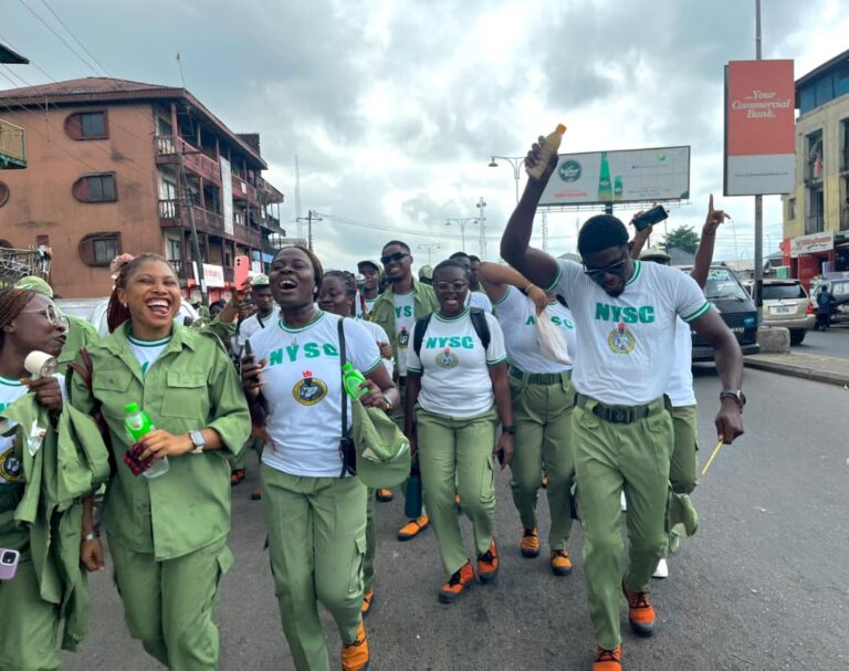 NYSC @ 53: Rivers Coordinator Hails Scheme’s Milestones As Corps Members Defy Rain in Anniversary Roadwalk